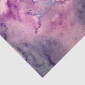 Moody Lila Abstrakte Gefärbte Krawatte Seidenpapier (Ausschnitt)