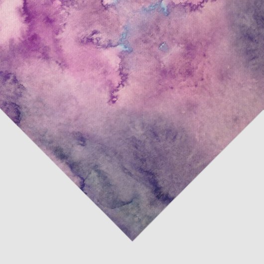 Moody Lila Abstrakte Gefärbte Krawatte Seidenpapier (Ausschnitt)