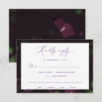 Moody Lila Blooms Gothic Wedding