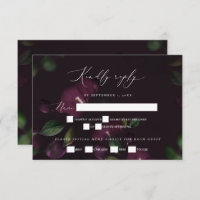 Moody Lila Blooms Gothic Wedding