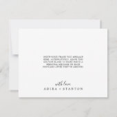 Moody Lila Blooms Muster Danke Karte (Rückseite)