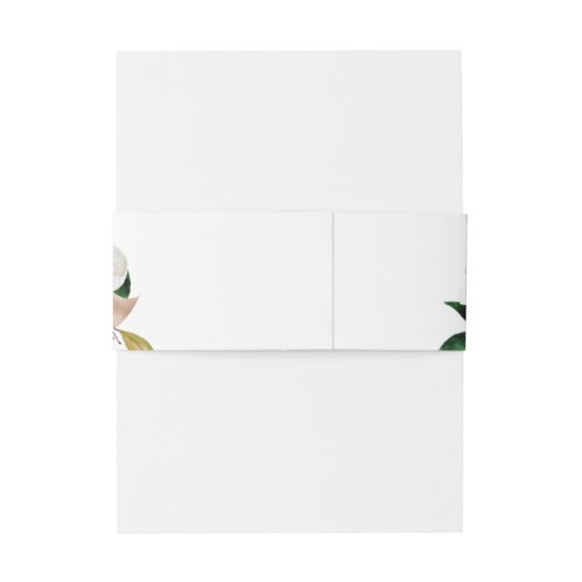 Moody Lila Blooms Wedding Einladungsbanderole (Rückseitenbeispiel)