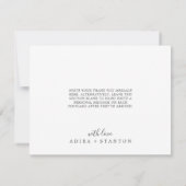 Moody Lila Coordinate Pflaume Dankeschön Karte (Rückseite)