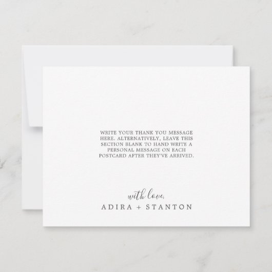 Moody Lila Coordinate Pflaume Dankeschön Karte (Rückseite)