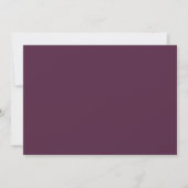 Moody Lila Coordinate Plum Horizontal Save The Date (Rückseite)
