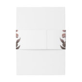 Moody Lila Floral Wedding Einladung Bündner Band (Rückseitenbeispiel)