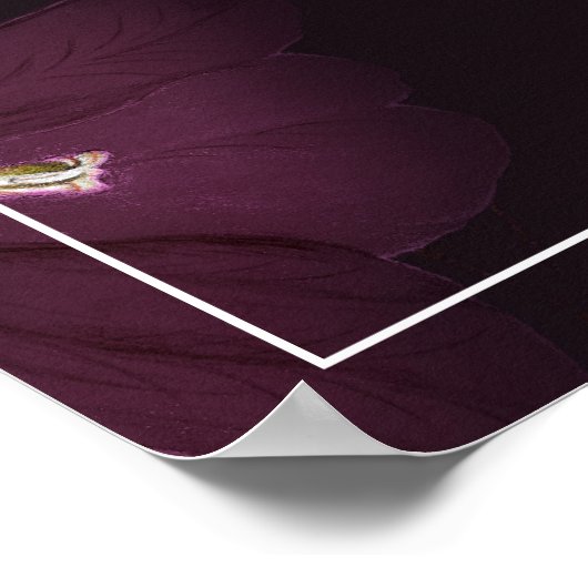 Moody Lila Muster glücklich immer nach dem Party Poster (Ecke)