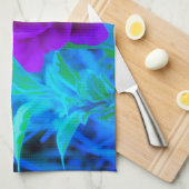 Moody Lila Peony mit Beautiful Weigela Foliage Geschirrtuch (Viertel Falte)