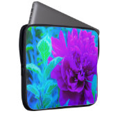 Moody Lila Peony mit Beautiful Weigela Foliage Laptopschutzhülle (Vorne Rechts)