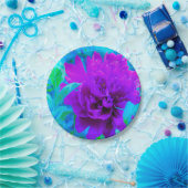 Moody Lila Peony mit Beautiful Weigela Foliage Pappteller (Party)