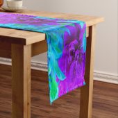 Moody Lila Peony mit schönem Foliage Kurzer Tischläufer (Beispiel)