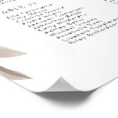 Moody Lila Rose Hochzeitsdiagramm Poster (Ecke)