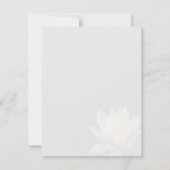 Moody Lily Pad Pond Nature Greeting Card (Rückseite)