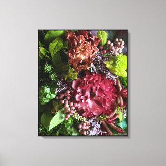 Moody Lisianthus Botanical Canvas Print Leinwanddruck