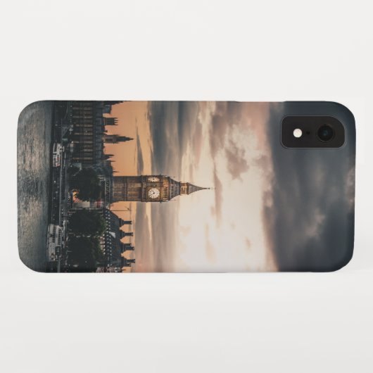 Moody London Big Ben Sunset Case-Mate iPhone Hülle (Rückseite (Horizontal))