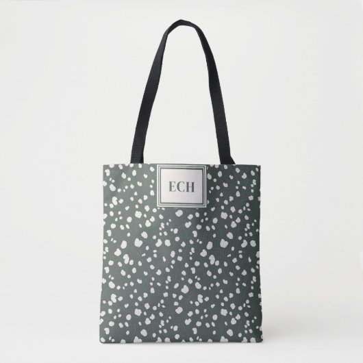 Moody Lunaria Silver Dollar Pattern Personalized Tasche (Vorderseite)