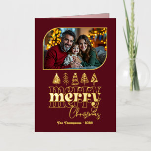 Moody Luxe Hand Drawn Frohe Weihnachts-Foto