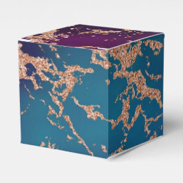 Moody Luxe Marble | Tief Lila und Aquamarine Rose Geschenkschachtel
