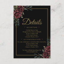 Moody Luxury Details Card