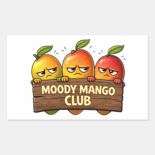 Moody Mango Club Sticker (Vorderseite)