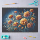 Moody Marigolds Watercolor-Blume Decoupage Seidenpapier (Basteln)