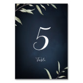 Moody Marine minimale botanische Grüntafel Karte (Rückseite)