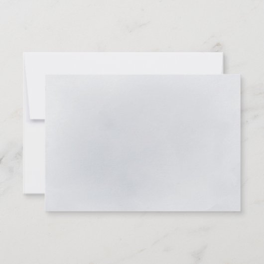 Moody Marine minimale grüne Hochzeit QR-Code RSVP Karte (Rückseite)