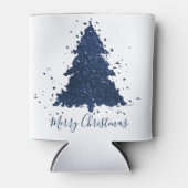 Moody Merry Christmas | Classy Dark Navy Blue Tree Dosenkühler (Vorderseite)