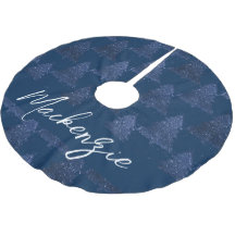 Moody Merry Christmas | Classy Dark Navy Blue Tree