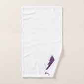 Moody Merry Christmas | Lila Baum "Deep Pum" Badhandtuch Set (Handtuch)