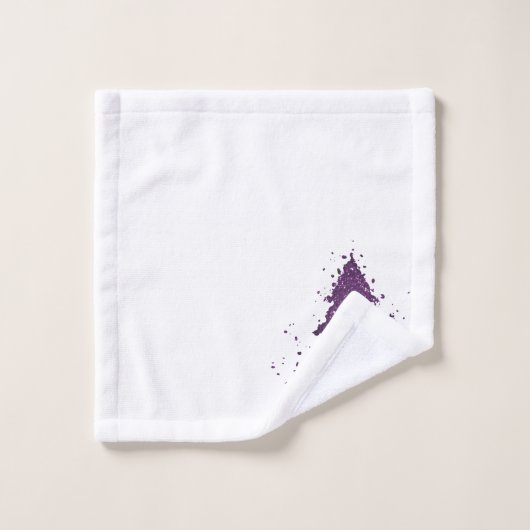 Moody Merry Christmas | Lila Baum "Deep Pum" Badhandtuch Set (Waschlappen)