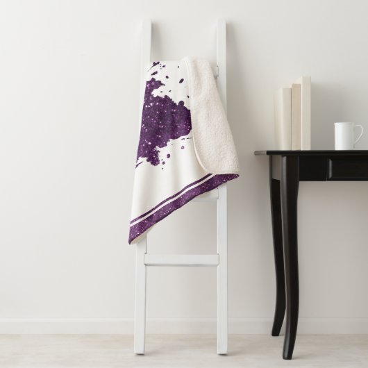 Moody Merry Christmas | Lila Baum "Deep Pum" Sherpadecke (Beispiel)