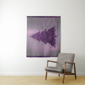 Moody Merry Christmas | Lila Baum "Deep Pum" Wandteppich (Beispiel)