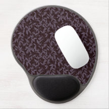 Moody Modern Chic Botanical Leaf Dark Lila