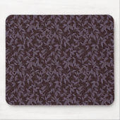Moody Modern Chic Botanical Leaf Dark Lila Mousepad (Vorne)