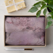 Moody Modern floral Lila Folienkraft Design Seidenpapier (Geschenk)