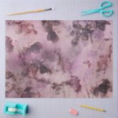 Moody Modern floral Lila Folienkraft Design Seidenpapier (Basteln)