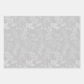 Moody Modern Traditional Black & White Christmas Geschenkpapier Set (Vorderseite 2)