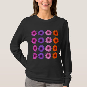 Moody Modern Winter Botanische Weihnachten Lila S T-Shirt