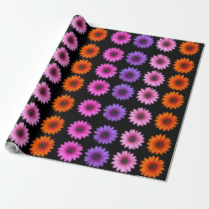 Moody Modern Winter Botanische Weihnachtsblume Geschenkpapier