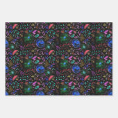 Moody Modern Winter Botanische Weihnachtsblume  Geschenkpapier Set (Vorderseite)