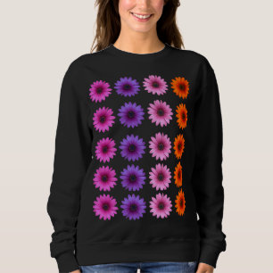 Moody Modern Winter Botanische Weihnachtsschwarz Sweatshirt