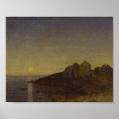 Moody Moonlit Bay Art Poster (Vorne)