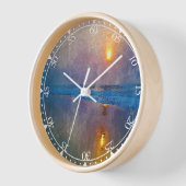 Moody muffiger Sonnenaufgang am Meer Uhr (Winkel)