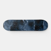 Moody Navy Agate | Dusty Royal Blue Jewel Tone Skateboard (Horizontal)