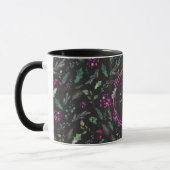 Moody Niedlich Winter Holly Happy Holidays Tasse (Links)