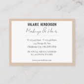 Moody Night Floral Business Card Visitenkarte (Rückseite)