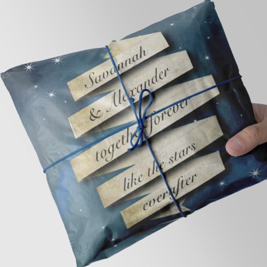 Moody Night Sky je nach den Sternen Seidenpapier