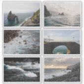 Moody Ocean aesthetic Photo Sticker Sheet (Vorderseite)