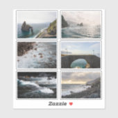Moody Ocean aesthetic Photo Sticker Sheet (Blatt)